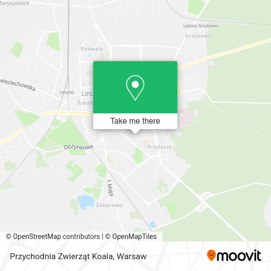 Przychodnia Zwierząt Koala map