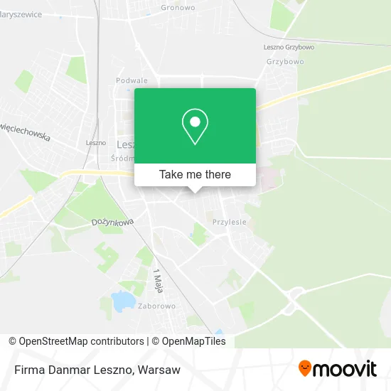 Карта Firma Danmar Leszno
