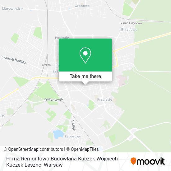 Firma Remontowo Budowlana Kuczek Wojciech Kuczek Leszno map