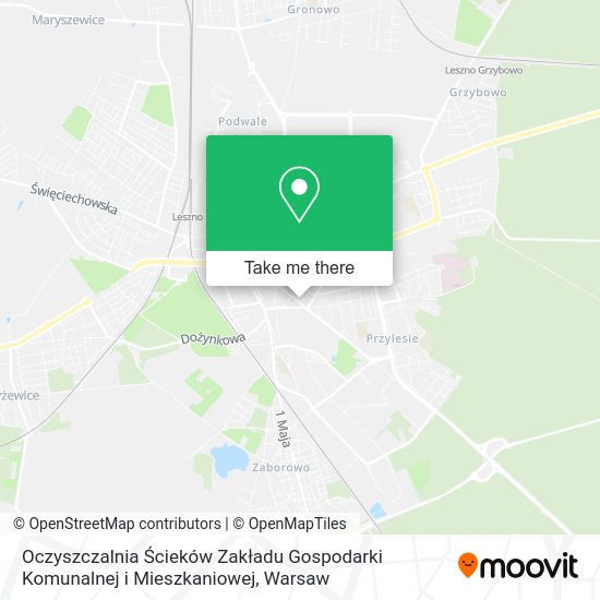 Oczyszczalnia Ścieków Zakładu Gospodarki Komunalnej i Mieszkaniowej map