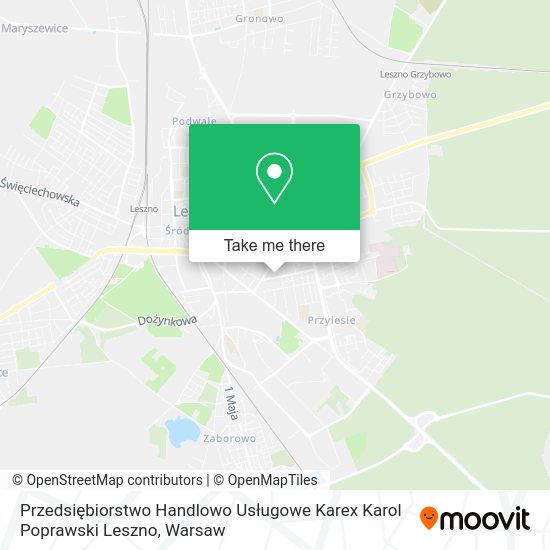 Przedsiębiorstwo Handlowo Usługowe Karex Karol Poprawski Leszno map