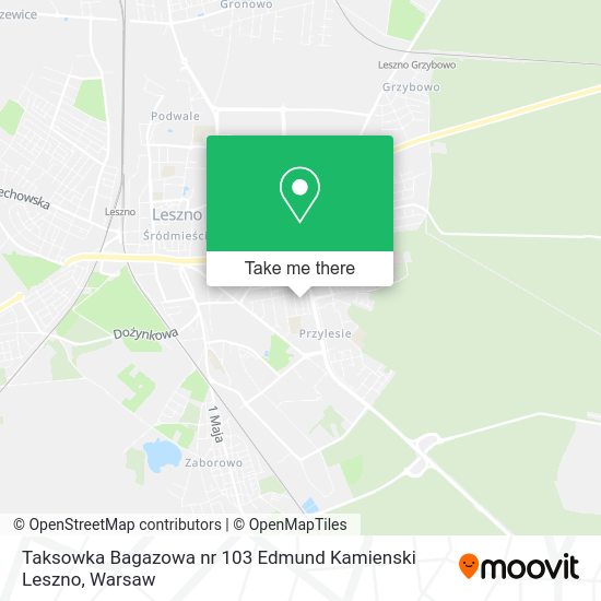 Taksowka Bagazowa nr 103 Edmund Kamienski Leszno map