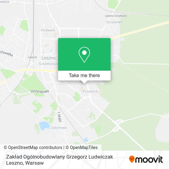 Zakład Ogólnobudowlany Grzegorz Ludwiczak Leszno map