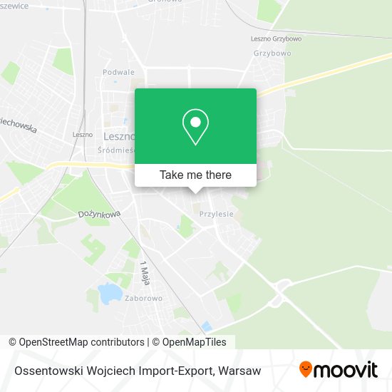 Ossentowski Wojciech Import-Export map