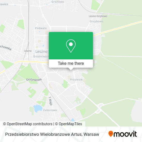 Przedsiebiorstwo Wielobranzowe Artus map