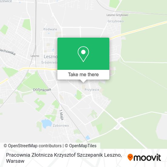 Карта Pracownia Złotnicza Krzysztof Szczepanik Leszno