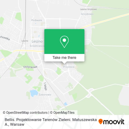 Bellis. Projektowanie Terenów Zieleni. Matuszewska A. map