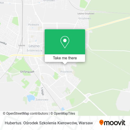 Hubertus. Ośrodek Szkolenia Kierowców map