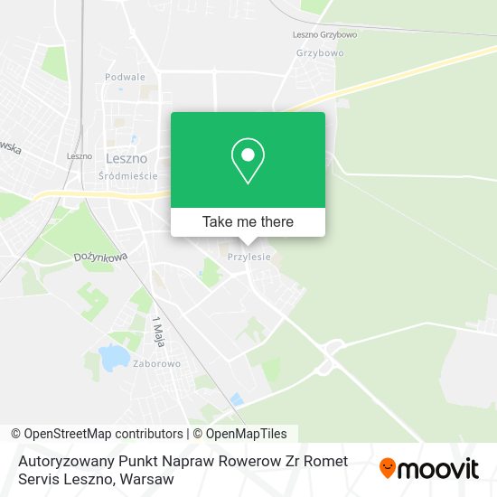 Autoryzowany Punkt Napraw Rowerow Zr Romet Servis Leszno map