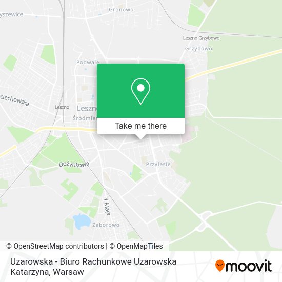 Uzarowska - Biuro Rachunkowe Uzarowska Katarzyna map