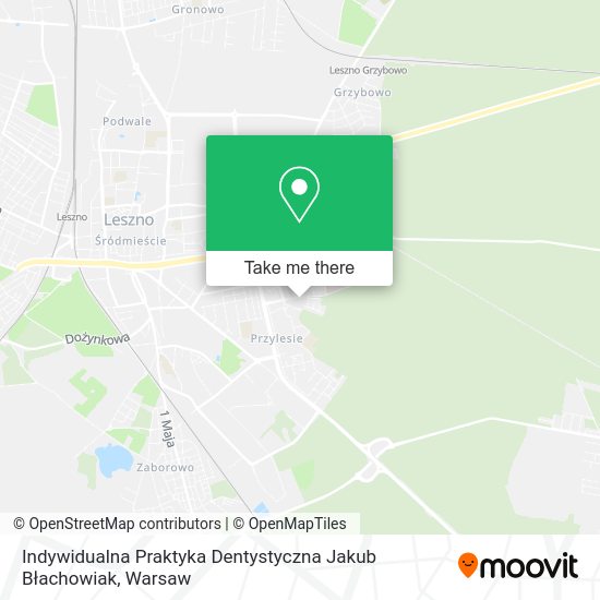 Indywidualna Praktyka Dentystyczna Jakub Błachowiak map