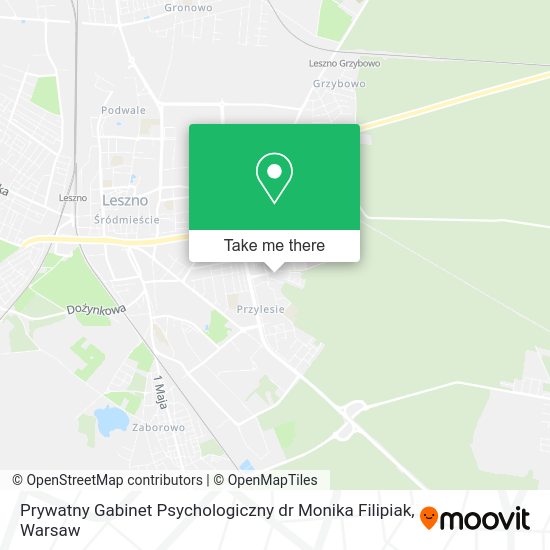 Prywatny Gabinet Psychologiczny dr Monika Filipiak map