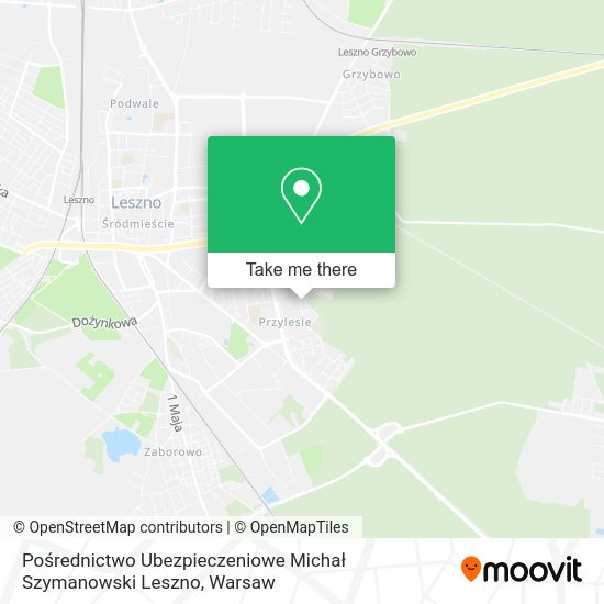 Pośrednictwo Ubezpieczeniowe Michał Szymanowski Leszno map