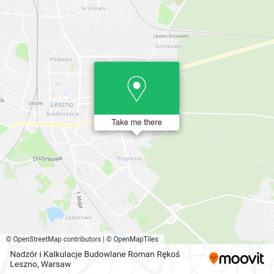 Nadzór i Kalkulacje Budowlane Roman Rękoś Leszno map