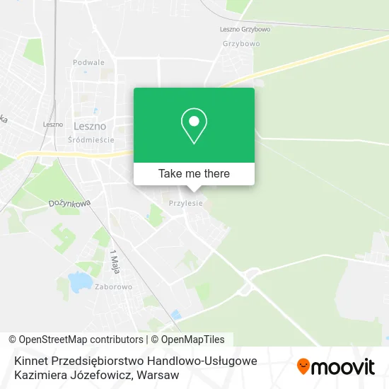Kinnet Przedsiębiorstwo Handlowo-Usługowe Kazimiera Józefowicz map