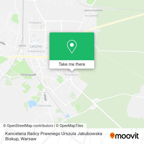 Kancelaria Radcy Prawnego Urszula Jakubowska Biskup map