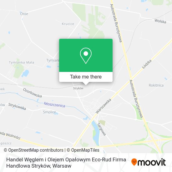 Handel Węglem i Olejem Opałowym Eco-Rud Firma Handlowa Stryków map