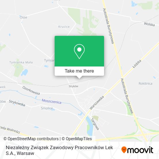 Niezależny Związek Zawodowy Pracowników Lek S.A. map