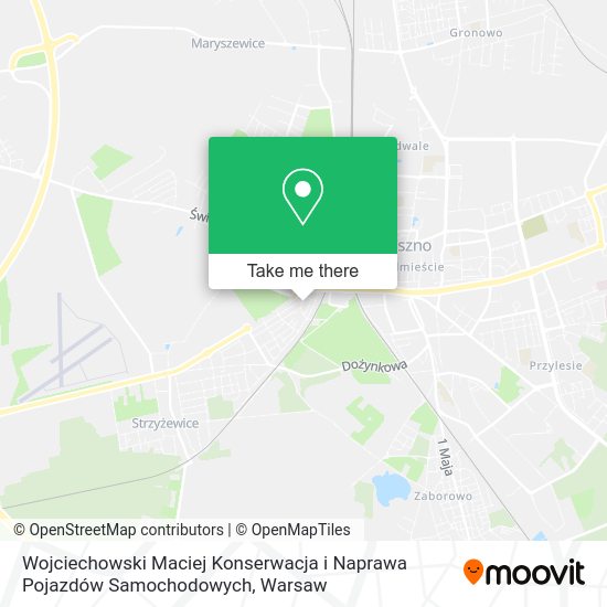 Wojciechowski Maciej Konserwacja i Naprawa Pojazdów Samochodowych map