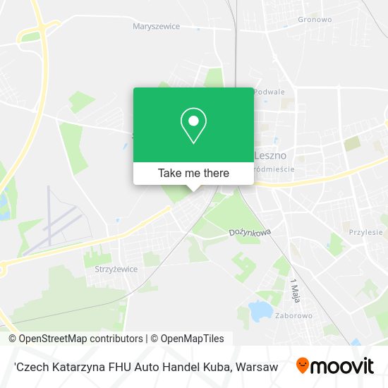 'Czech Katarzyna FHU Auto Handel Kuba map