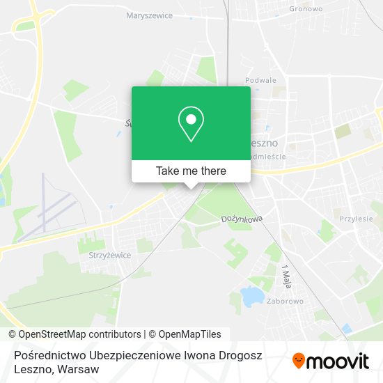 Pośrednictwo Ubezpieczeniowe Iwona Drogosz Leszno map