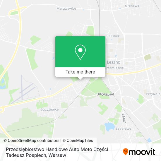 Przedsiębiorstwo Handlowe Auto Moto Części Tadeusz Pospiech map