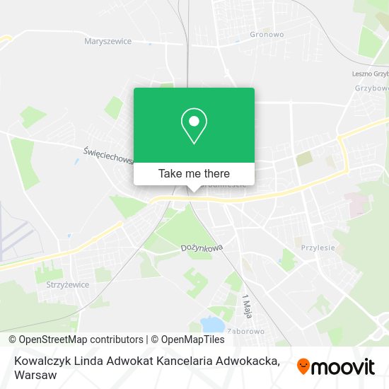 Карта Kowalczyk Linda Adwokat Kancelaria Adwokacka