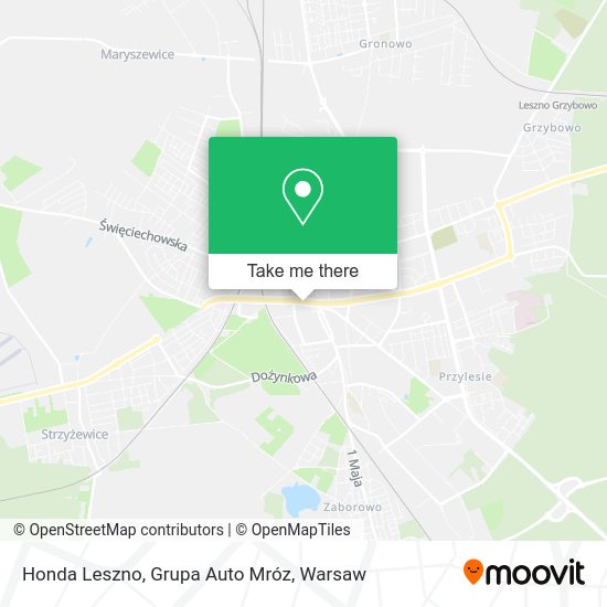 Honda Leszno, Grupa Auto Mróz map