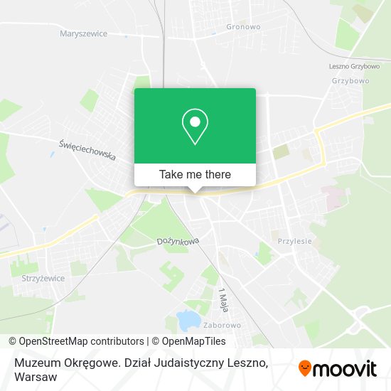 Muzeum Okręgowe. Dział Judaistyczny Leszno map