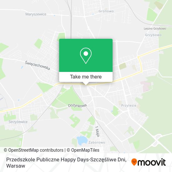 Przedszkole Publiczne Happy Days-Szczęśliwe Dni map