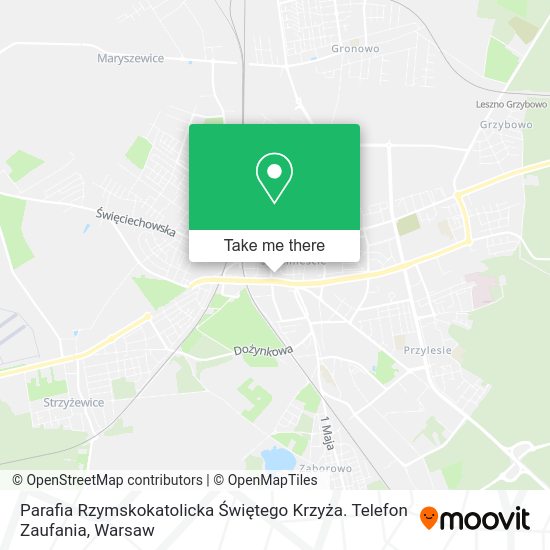 Parafia Rzymskokatolicka Świętego Krzyża. Telefon Zaufania map