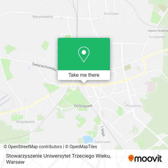 Карта Stowarzyszenie Uniwersytet Trzeciego Wieku