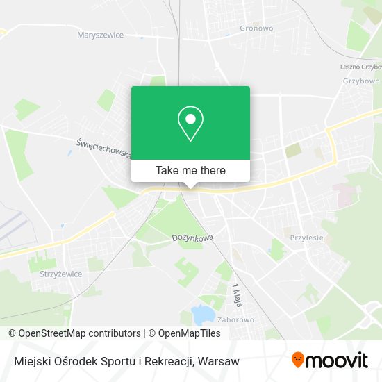 Miejski Ośrodek Sportu i Rekreacji map