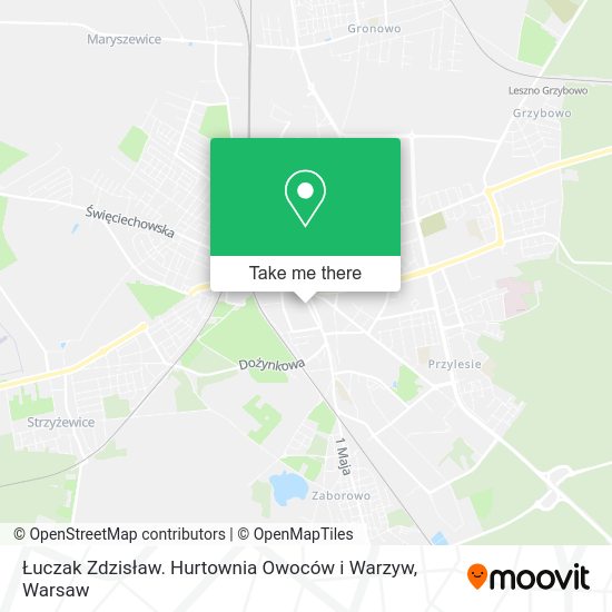 Łuczak Zdzisław. Hurtownia Owoców i Warzyw map