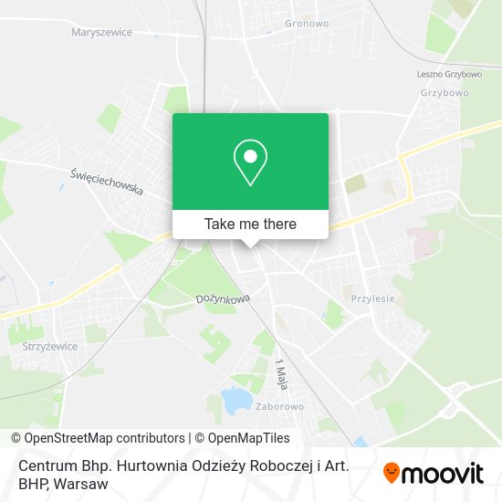 Centrum Bhp. Hurtownia Odzieży Roboczej i Art. BHP map