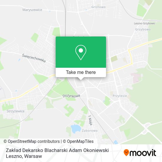 Zakład Dekarsko Blacharski Adam Okoniewski Leszno map