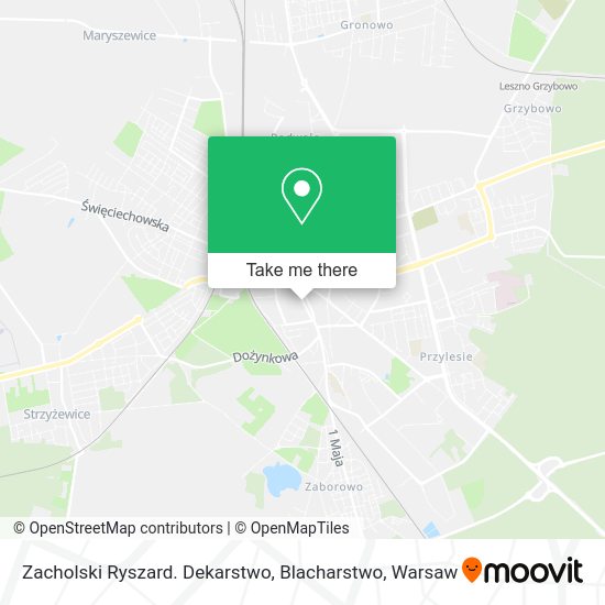 Zacholski Ryszard. Dekarstwo, Blacharstwo map