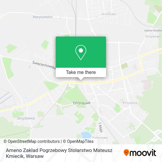 Ameno Zakład Pogrzebowy Stolarstwo Mateusz Kmiecik map