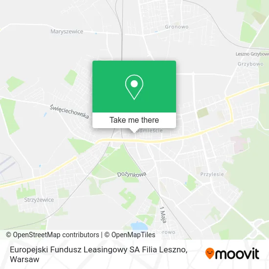 Europejski Fundusz Leasingowy SA Filia Leszno map