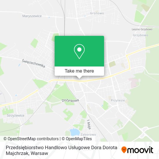 Przedsiębiorstwo Handlowo Usługowe Dora Dorota Majchrzak map