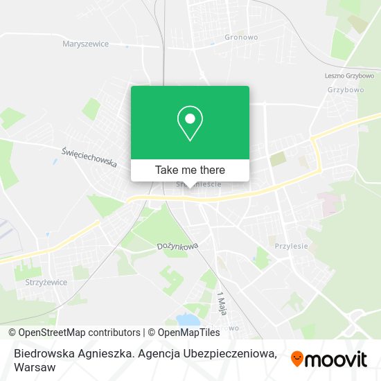 Biedrowska Agnieszka. Agencja Ubezpieczeniowa map