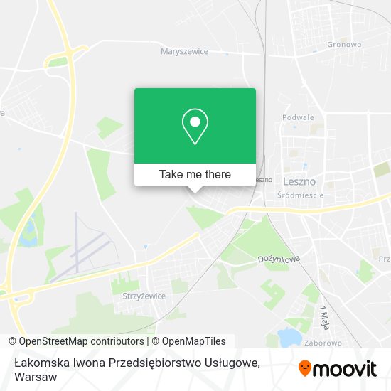 Łakomska Iwona Przedsiębiorstwo Usługowe map