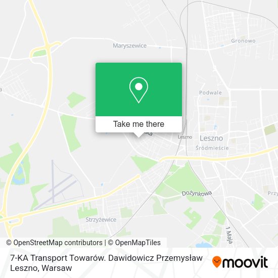 7-KA Transport Towarów. Dawidowicz Przemysław Leszno map