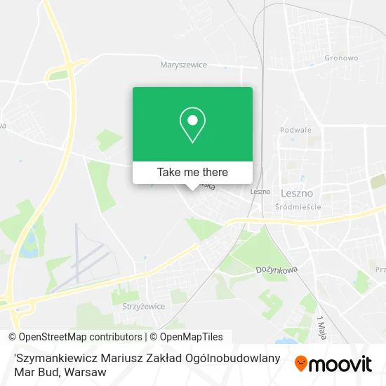 Карта 'Szymankiewicz Mariusz Zakład Ogólnobudowlany Mar Bud