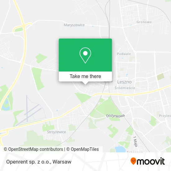 Карта Openrent sp. z o.o.