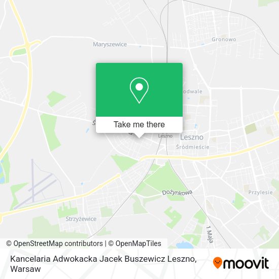 Kancelaria Adwokacka Jacek Buszewicz Leszno map