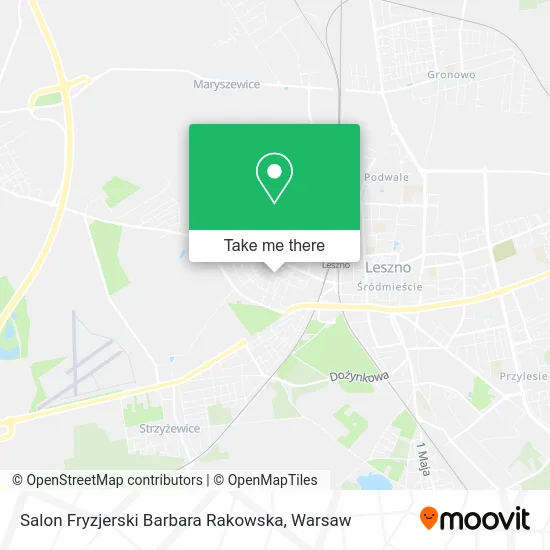 Карта Salon Fryzjerski Barbara Rakowska