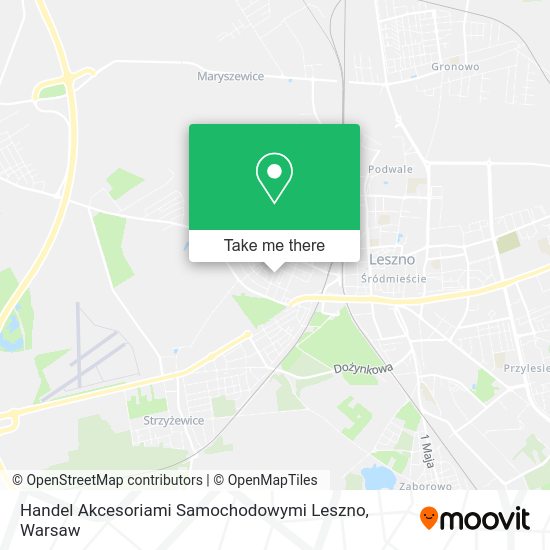 Handel Akcesoriami Samochodowymi Leszno map