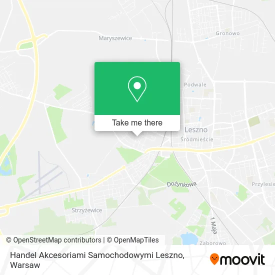 Карта Handel Akcesoriami Samochodowymi Leszno