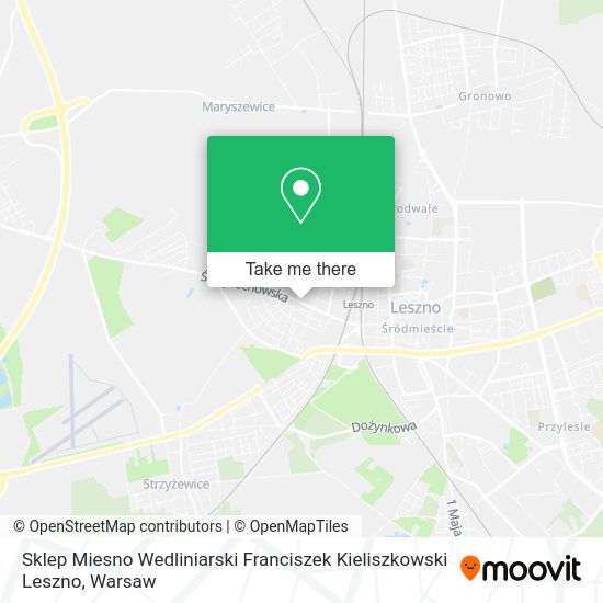 Sklep Miesno Wedliniarski Franciszek Kieliszkowski Leszno map